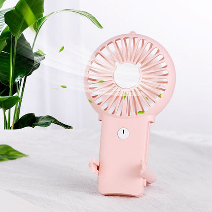 P9 Mobile Phone Holder Mini Fan Outdoor Children Hanging Neck USB Fan(Blue)-garmade.com