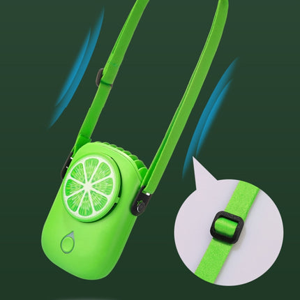 LY-ZYF02 Mini Hanging Neck Fan Portable Outdoor Handheld Fan(Green)-garmade.com