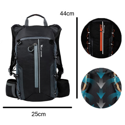 WEST BIKING Mountain Bike Riding Backpack Outdoor Lightweight Travel Bag(Black)-garmade.com