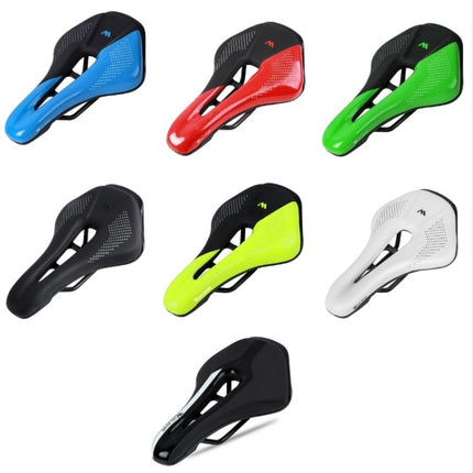 WEST BIKING Cycling Seat Hollow Breathable Comfortable Saddle Riding Equipment(Black White)-garmade.com