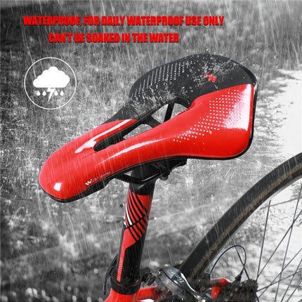 WEST BIKING Cycling Seat Hollow Breathable Comfortable Saddle Riding Equipment(Black White)-garmade.com