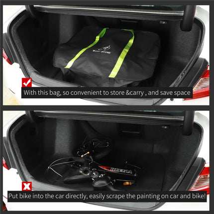 WEST BIKING Folding Bicycle Bag Bicycle Storage Bag Large （Green）-garmade.com