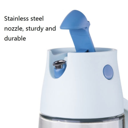 Kitchen Automatic Opening And Closing Oil Can Leak-Proof Seasoning Bottle With Lid, Capacity: 550ml (Blue)-garmade.com