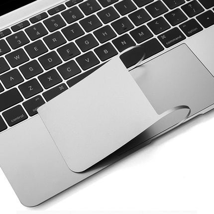 JRC 2 in 1 Laptop Palm Rest Sticker + Touchpad Film Set For MacBook Air 13.3 inch A1932 (2018)(Silver)-garmade.com