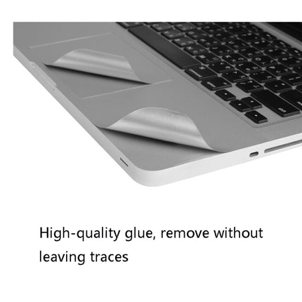 JRC 2 in 1 Laptop Palm Rest Sticker + Touchpad Film Set For MacBook Air 13.3 inch A1932 (2018)(Silver)-garmade.com