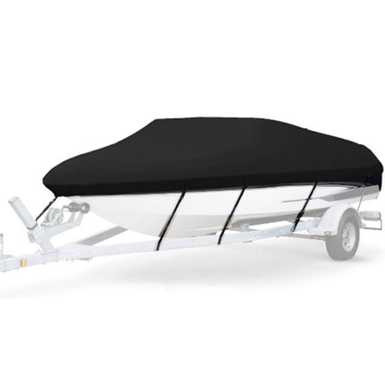 210D Waterproof Boat Cover Speedboat Towed Fishing V-Shaped Boat Cover Rain And Sun Protection Cover, Specification: 17-19FT 600x310cm-garmade.com