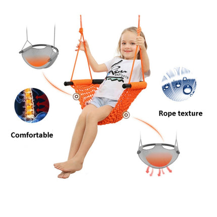 Children Swing Family Toys Indoor And Outdoor Garden Hand-Woven Swing Chair Hanging Chair-garmade.com