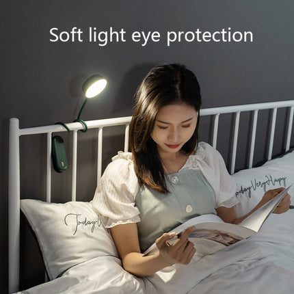 LN1 Universal Tube LED Night Light Student Eye Protection Bedside USB Foldable Reading Light(White)-garmade.com