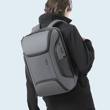BANGE BG-7267 Men Shoulders Bag Business Waterproof Backpack(Gray)-garmade.com