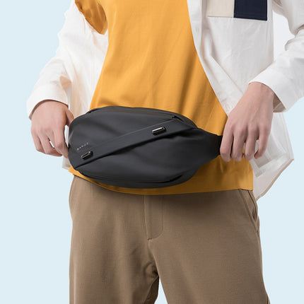 BANGE BG-7295 Men Waterproof Business Casual Chest Bag Messenger Bag(Gray)-garmade.com