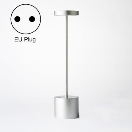 JB-TD003 I-Shaped Table Lamp Creative Decoration Retro Dining Room Bar Table Lamp, Specification: EU Plug(Silver)-garmade.com