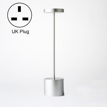 JB-TD003 I-Shaped Table Lamp Creative Decoration Retro Dining Room Bar Table Lamp, Specification: UK Plug(Silver)-garmade.com