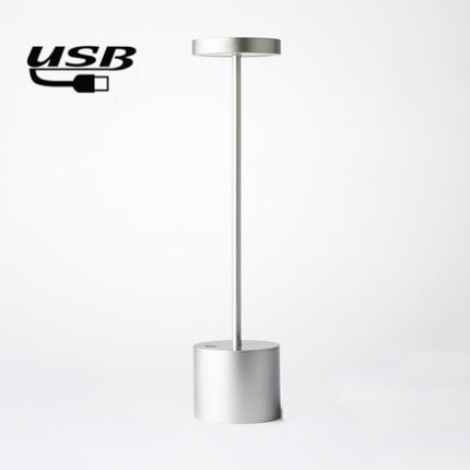 JB-TD003 I-Shaped Table Lamp Creative Decoration Retro Dining Room Bar Table Lamp, Specification: USB(Silver)-garmade.com