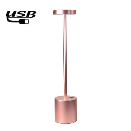JB-TD003 I-Shaped Table Lamp Creative Decoration Retro Dining Room Bar Table Lamp, Specification: USB(Rose Gold)-garmade.com