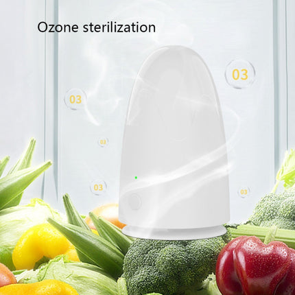 Air Purifier Household Smoke Removal And Dust Removal Ozone Sterilization Small Refrigerator Purifier(Lemon Green)-garmade.com
