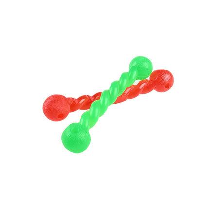 4 PCS Pet Rubber Molar Rods Are Playable And Bite Resistant Training Dog Teeth Cleaning Toys, Specification: Large Red-garmade.com