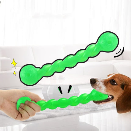 4 PCS Pet Rubber Molar Rods Are Playable And Bite Resistant Training Dog Teeth Cleaning Toys, Specification: Small Green-garmade.com