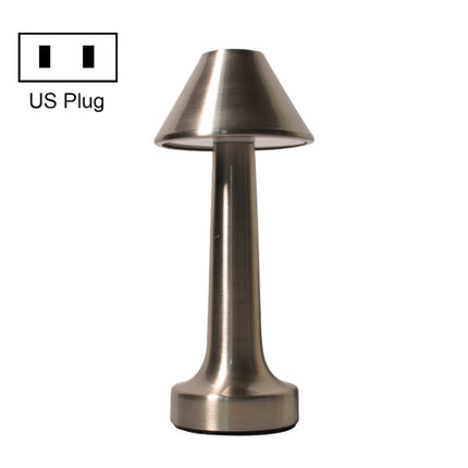 JB-TD001 LED Touch Table Lamp Cafe Restaurant Decoration Night Light, Specification: US Plug(Silver)-garmade.com