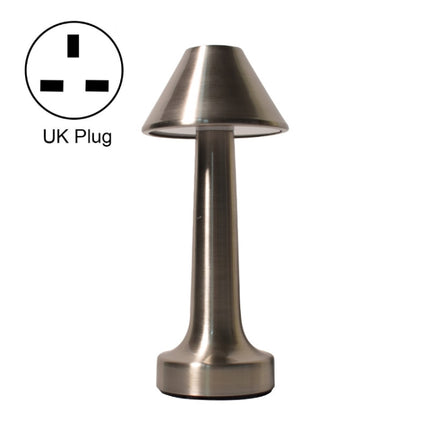 JB-TD001 LED Touch Table Lamp Cafe Restaurant Decoration Night Light, Specification: UK Plug(Silver)-garmade.com