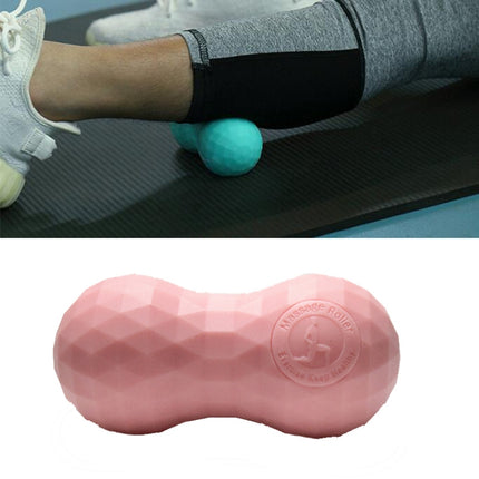 Eaden Fascia Ball Foot Massage Ball Relax Muscle Fitness Yoga Cervical Spine Rehabilitation Ball, Specification: Double Ball (Pink)-garmade.com