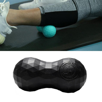 Eaden Fascia Ball Foot Massage Ball Relax Muscle Fitness Yoga Cervical Spine Rehabilitation Ball, Specification: Double Ball (Black)-garmade.com