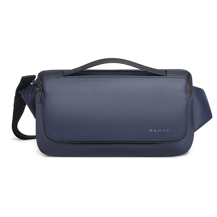 BANGE BG-77202 Men Fashion Chest Bag Waterproof Portable Storage Messenger Bag(Blue)-garmade.com