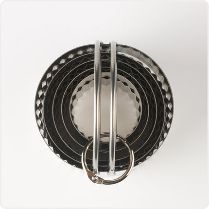 5 in 1 Stainless Steel Circular Wave Pattern Biscuit Cutter Set With Handle Fondant Tool Diameter: 8.5/7.5/6.3/5.3/4.3cm-garmade.com