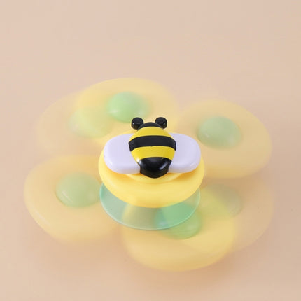 3 In 1 Fingertip Spinner Baby Rattle Three-Color Insect Sucker Turn And Turn Fun Baby Bath Toy-garmade.com