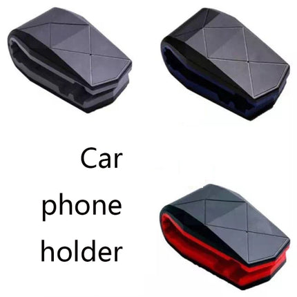 Lazy Car Desktop Phone Holder Alligator Mouth Clip Holder(Black Blue)-garmade.com