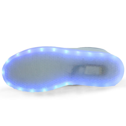 Children Luminous Low-Cut Shoes USB Charging LED Luminous Shoes, Size: 26(White)-garmade.com