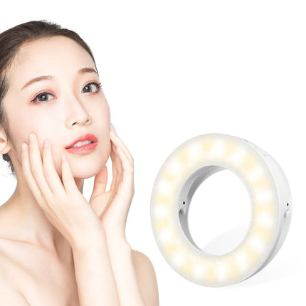 Mobile Phone Live Selfie Light LED Beauty Ring Fill Light(White)-garmade.com