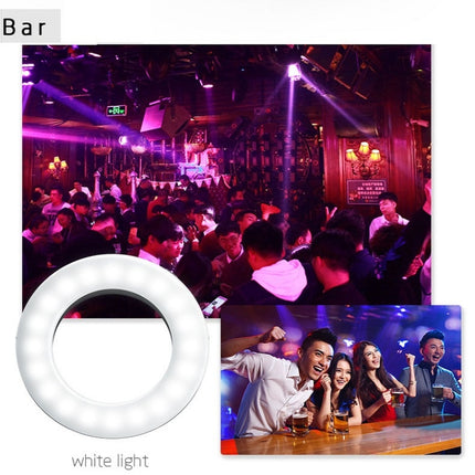Mobile Phone Live Selfie Light LED Beauty Ring Fill Light(Black)-garmade.com