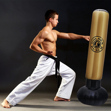 PVC Adult Children Thick Vertical Inflatable Punching Bag Tumbler Inflatable Boxing Column, Height: 1.6m-garmade.com