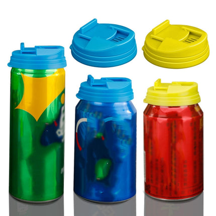 3 PCS Universal Leak-Proof Cover For Cans Push-Type Splash-Proof Cover(Yellow)-garmade.com