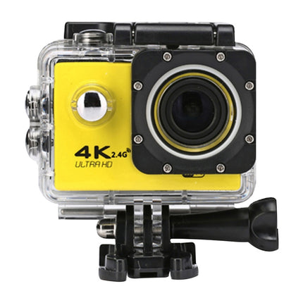 WIFI Waterproof Action Camera Cycling 4K camera Ultra Diving 60PFS kamera Helmet bicycle Cam underwater Sports 1080P Camera(Yellow)-garmade.com