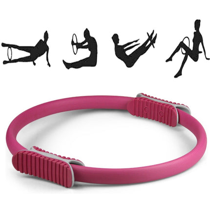 Yoga Pilates Ring Yoga Body Fitness Magic Circle, Inner Diameter: 32cm( Red)-garmade.com