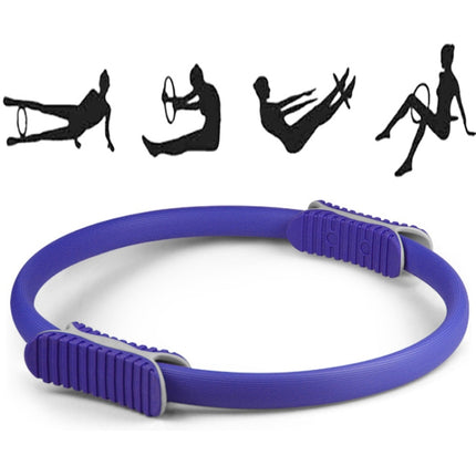 Yoga Pilates Ring Yoga Body Fitness Magic Circle, Inner Diameter: 32cm( Purple)-garmade.com