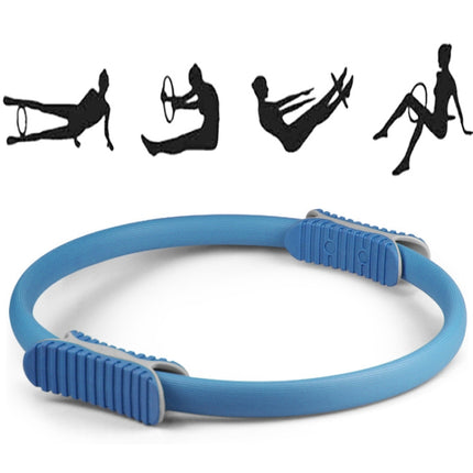 Yoga Pilates Ring Yoga Body Fitness Magic Circle, Inner Diameter: 32cm(Blue)-garmade.com
