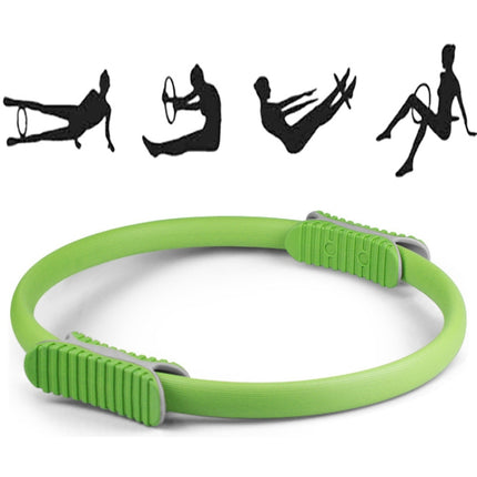Yoga Pilates Ring Yoga Body Fitness Magic Circle, Inner Diameter: 32cm(Green)-garmade.com