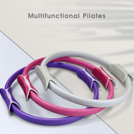 Yoga Pilates Ring Yoga Body Fitness Magic Circle, Inner Diameter: 32cm( Purple)-garmade.com