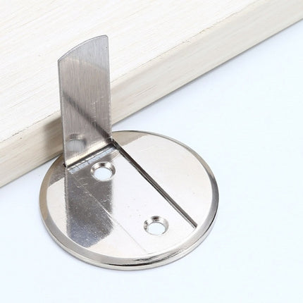 2 PCS Zinc Alloy Non-Perforated Suction Silent Strong Magnetic Door Stopper White-garmade.com