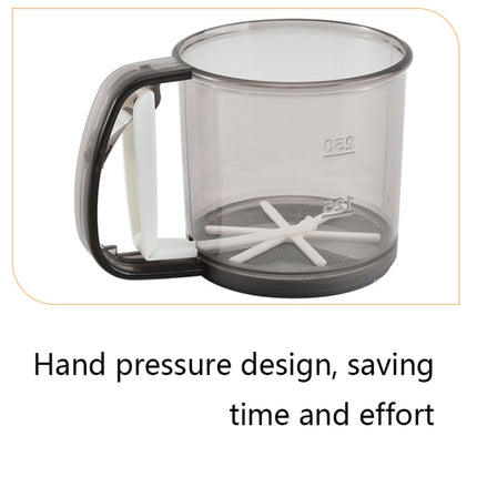 Convenient Hand-Held Flour Sieve Icing Sugar Sieve Baking Tool(Brown)-garmade.com