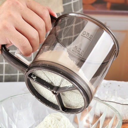 Convenient Hand-Held Flour Sieve Icing Sugar Sieve Baking Tool(Brown)-garmade.com