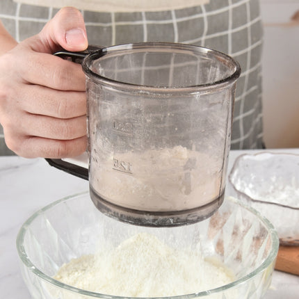 Convenient Hand-Held Flour Sieve Icing Sugar Sieve Baking Tool(Brown)-garmade.com