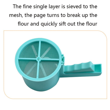 2 PCS Convenient Hand-Held Semi-Automatic Four Sieve Baking Tool(Orange)-garmade.com