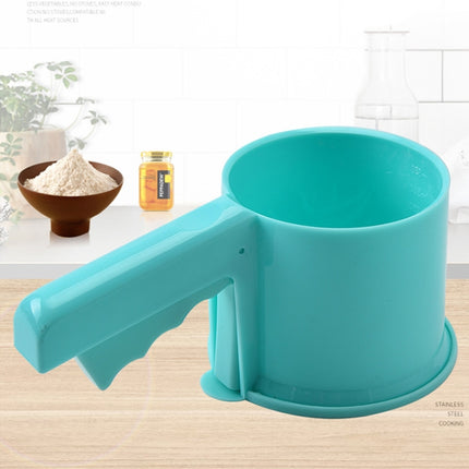 2 PCS Convenient Hand-Held Semi-Automatic Four Sieve Baking Tool(Blue)-garmade.com