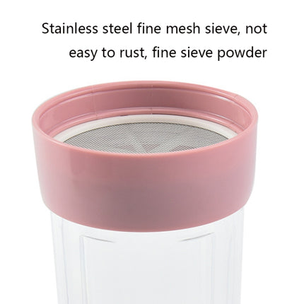 2 PCS Rotating Stainless Steel Tall Cup Body Flour Sieve Sugar Bowl-garmade.com