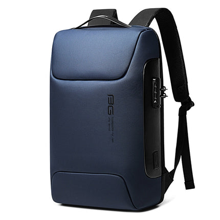 BANGE BG-7216 Waterproof Anti-theft Shoulders Bag Men Business Travel Computer Backpack(Blue)-garmade.com