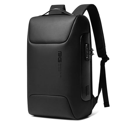 BANGE BG-7216 Waterproof Anti-theft Shoulders Bag Men Business Travel Computer Backpack(Black)-garmade.com