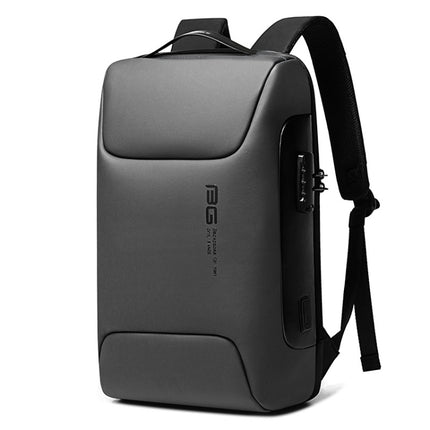 BANGE BG-7216 Waterproof Anti-theft Shoulders Bag Men Business Travel Computer Backpack(Gray)-garmade.com